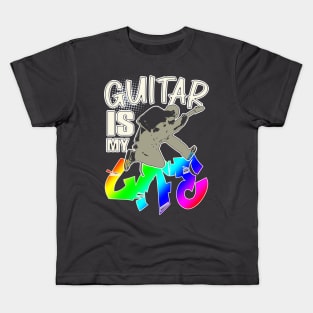 Guitar is my Life: Rock Leap Harmony Kids T-Shirt